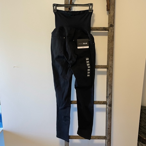 Indigo Blue Secret Fit Belly Ankle Maternity Jeggings - Picture 7 of 9